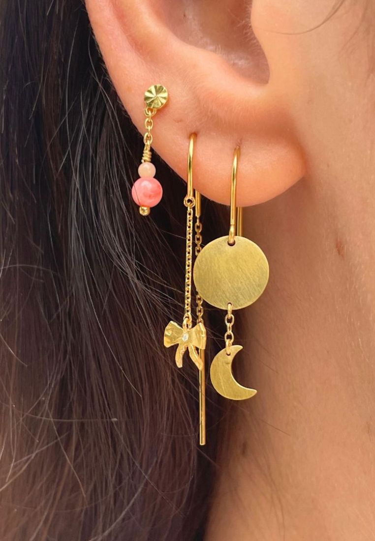 Sun and moon ørering - Gold