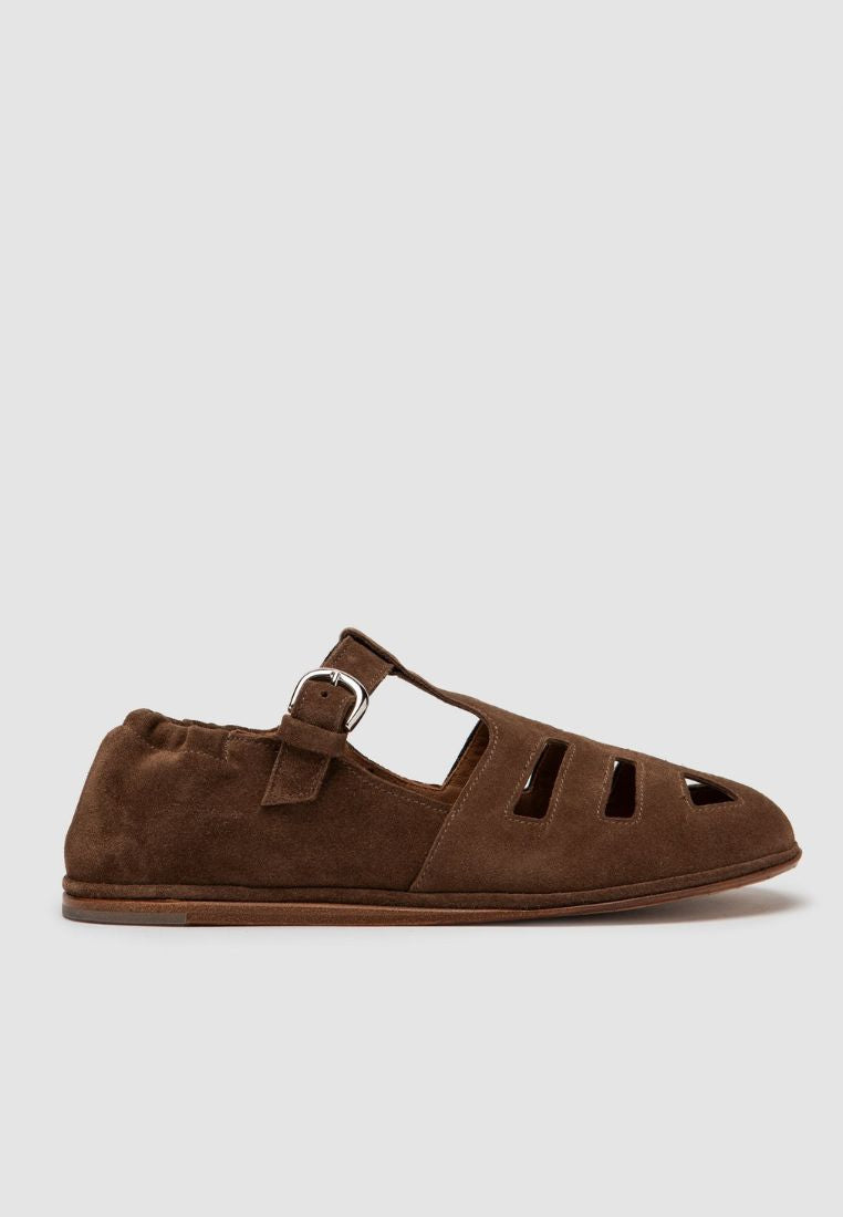 16495 sko - Suede Chocolat