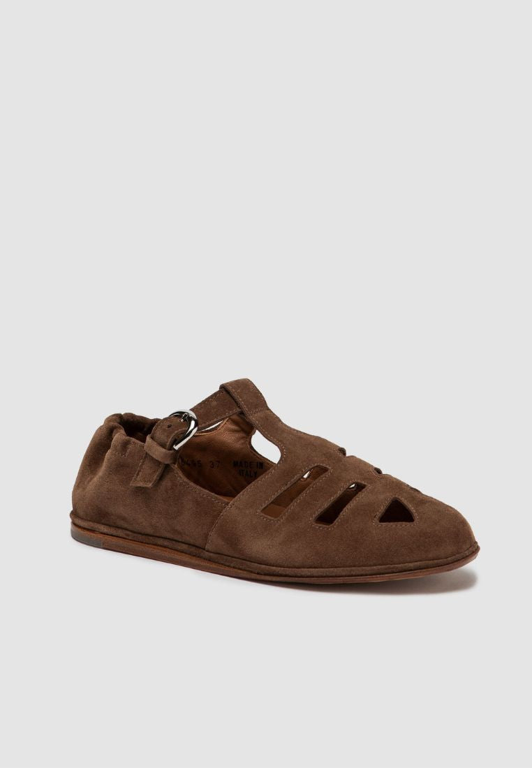 16495 sko - Suede Chocolat