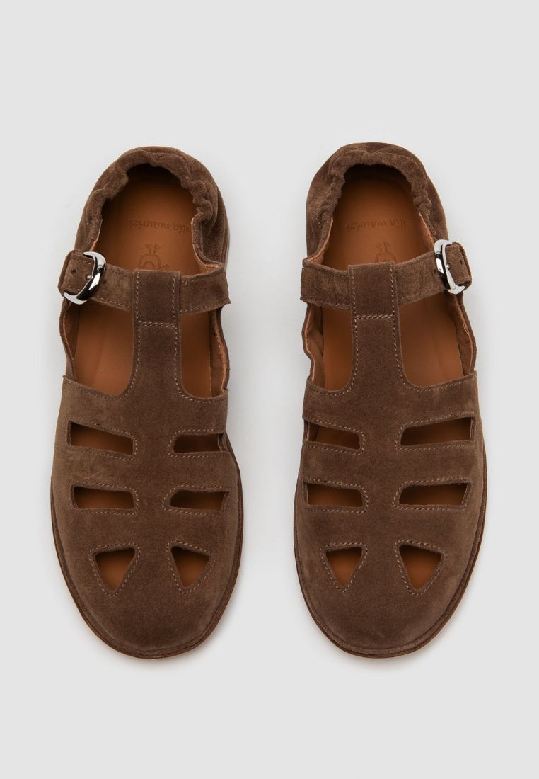 16495 sko - Suede Chocolat