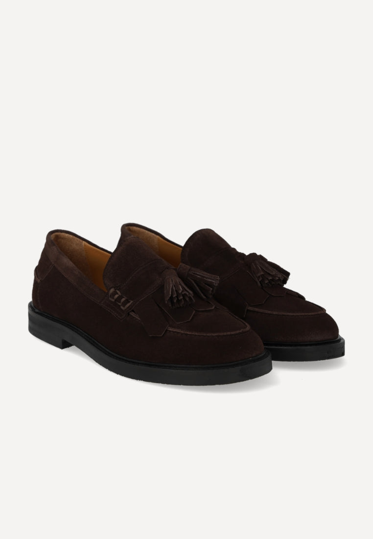 1721-101 loafer - Dark Brown Suede