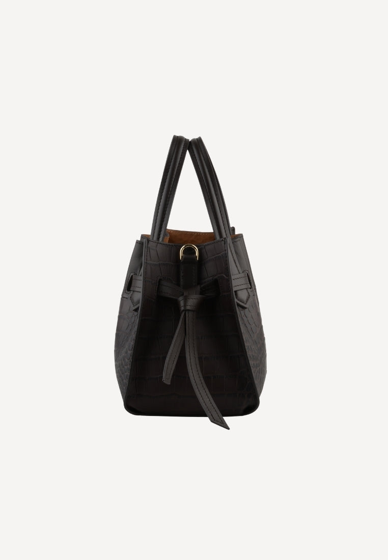 20186 Blossom Medium taske - Croco Marron