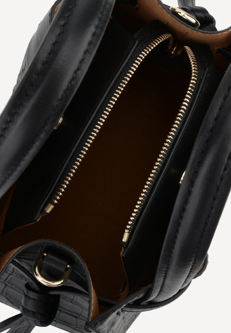 20186 Blossom Medium taske - Croco Marron