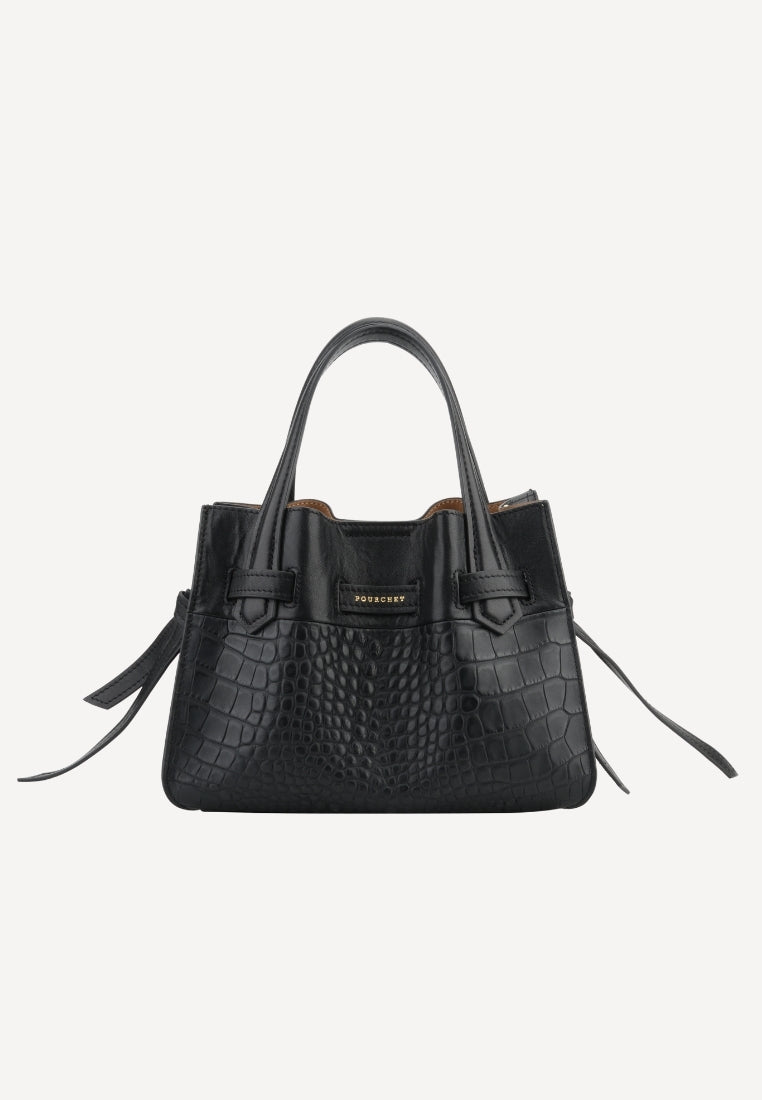 20186 Blossom Medium taske - Croco Black