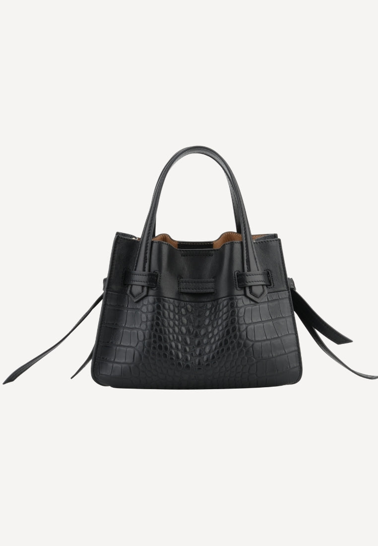 20186 Blossom Medium taske - Croco Black