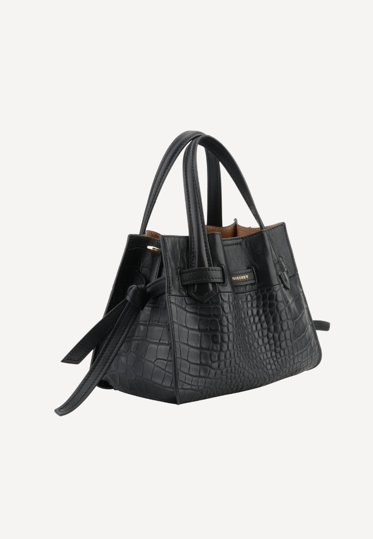 20186 Blossom Medium taske - Croco Black