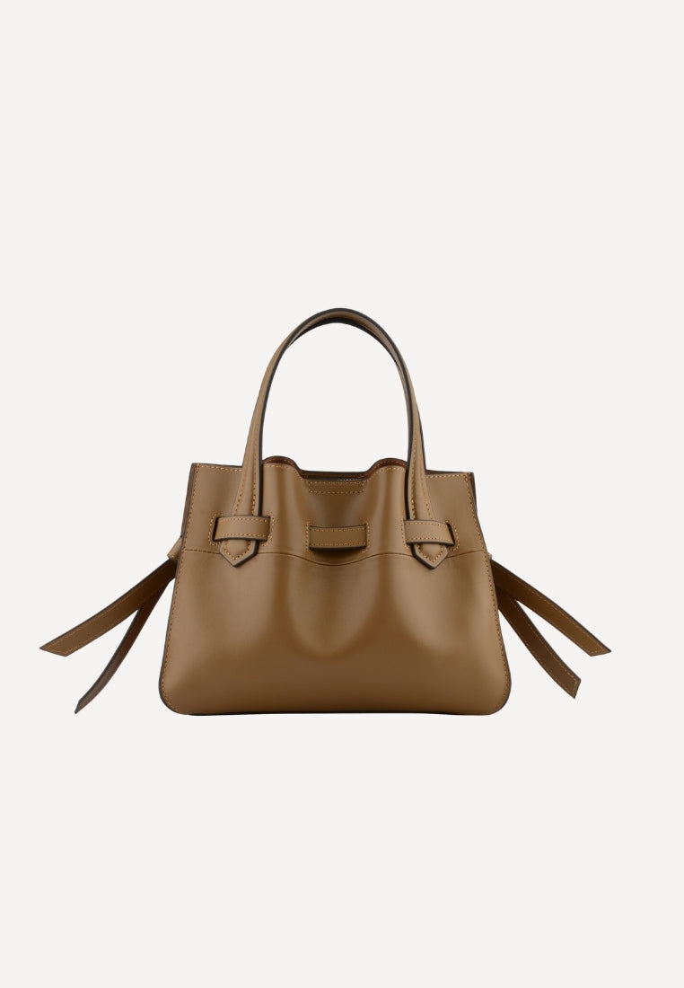 25131 Blossom Medium taske - Suede Camel