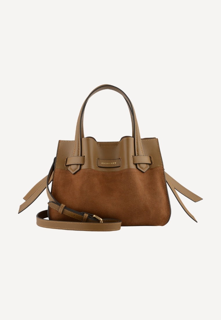 25131 Blossom Medium taske - Suede Camel