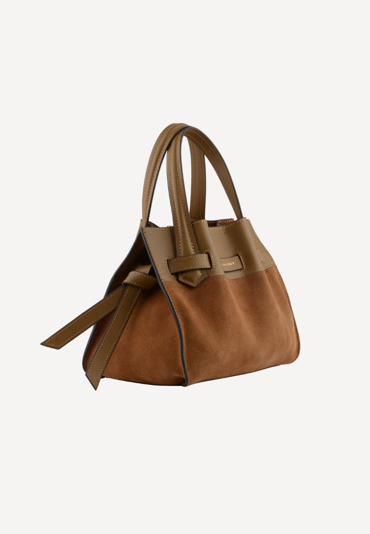 25131 Blossom Medium taske - Suede Camel