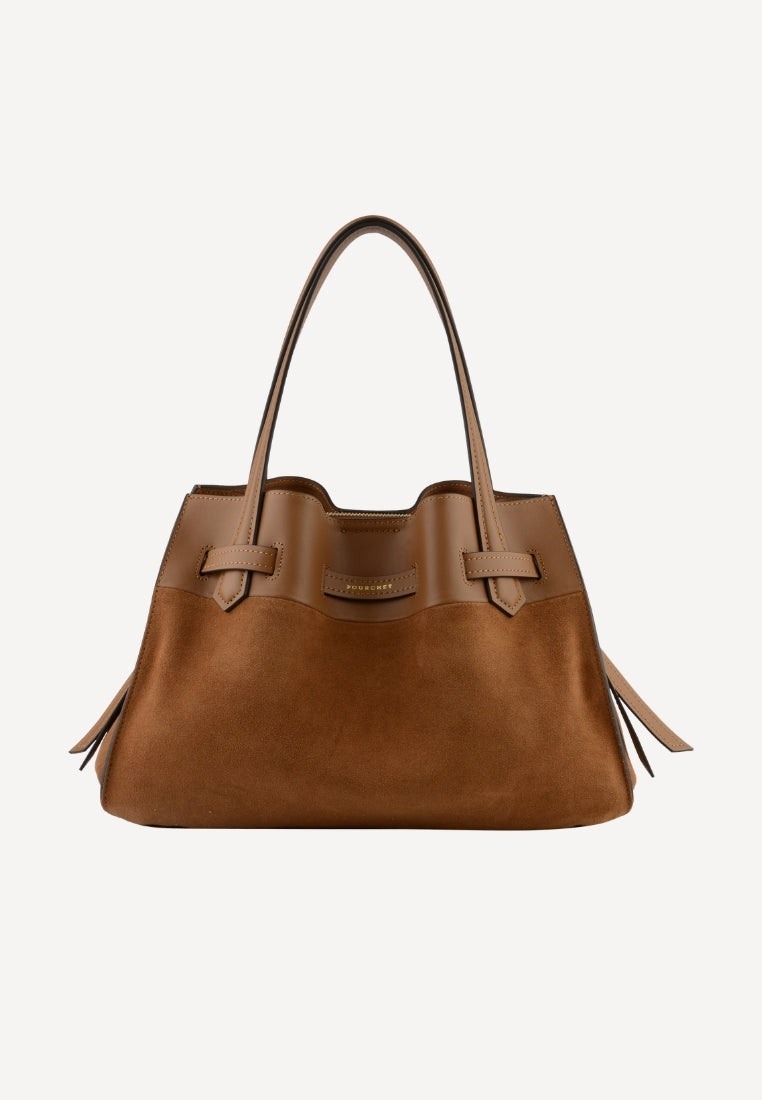25132 Blossom Large taske - Suede Camel