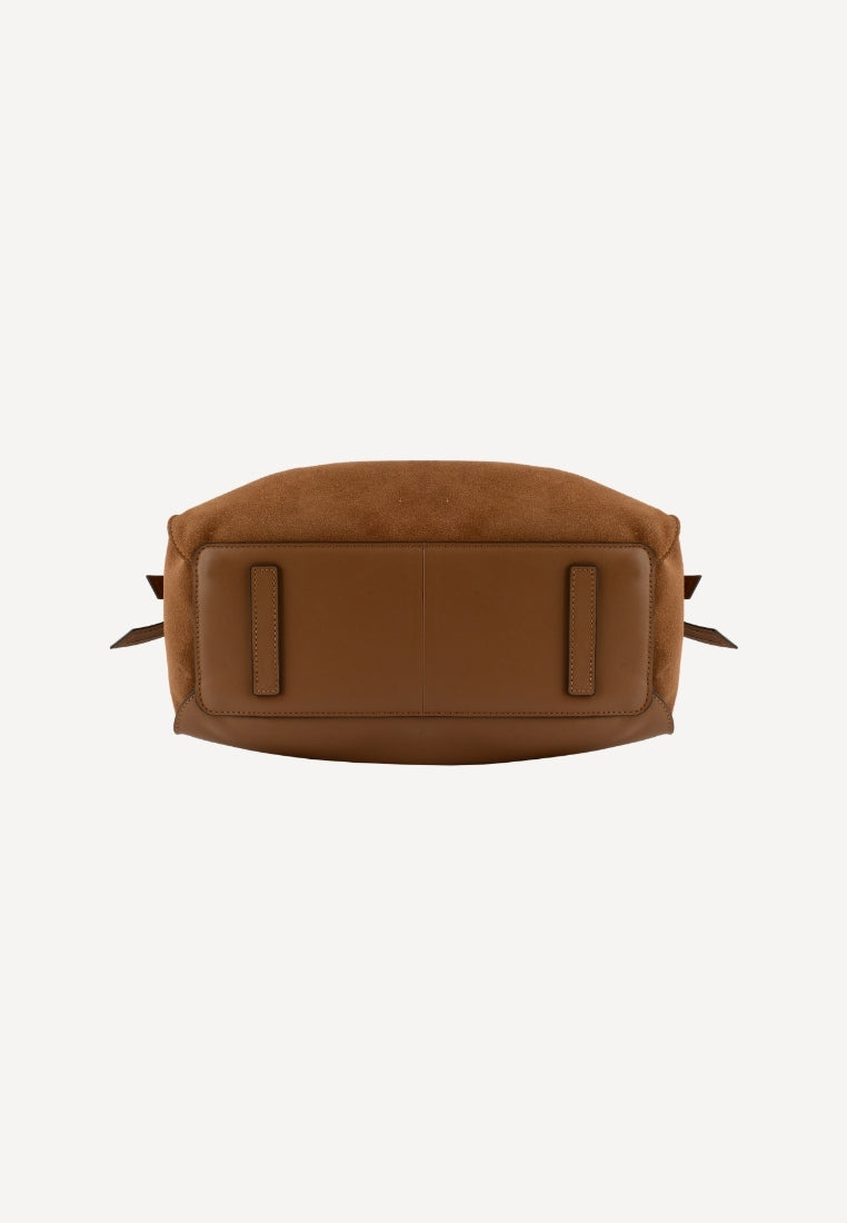 25132 Blossom Large taske - Suede Camel