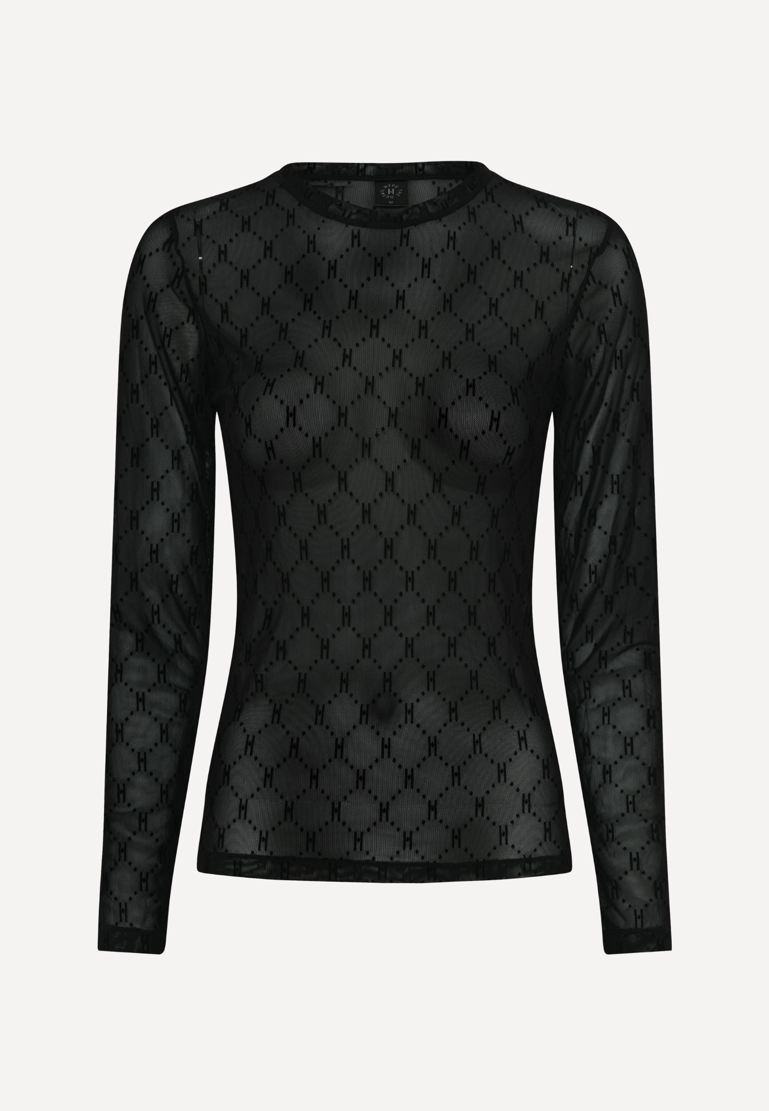 300-14 Mesh Bluse - 9 Black