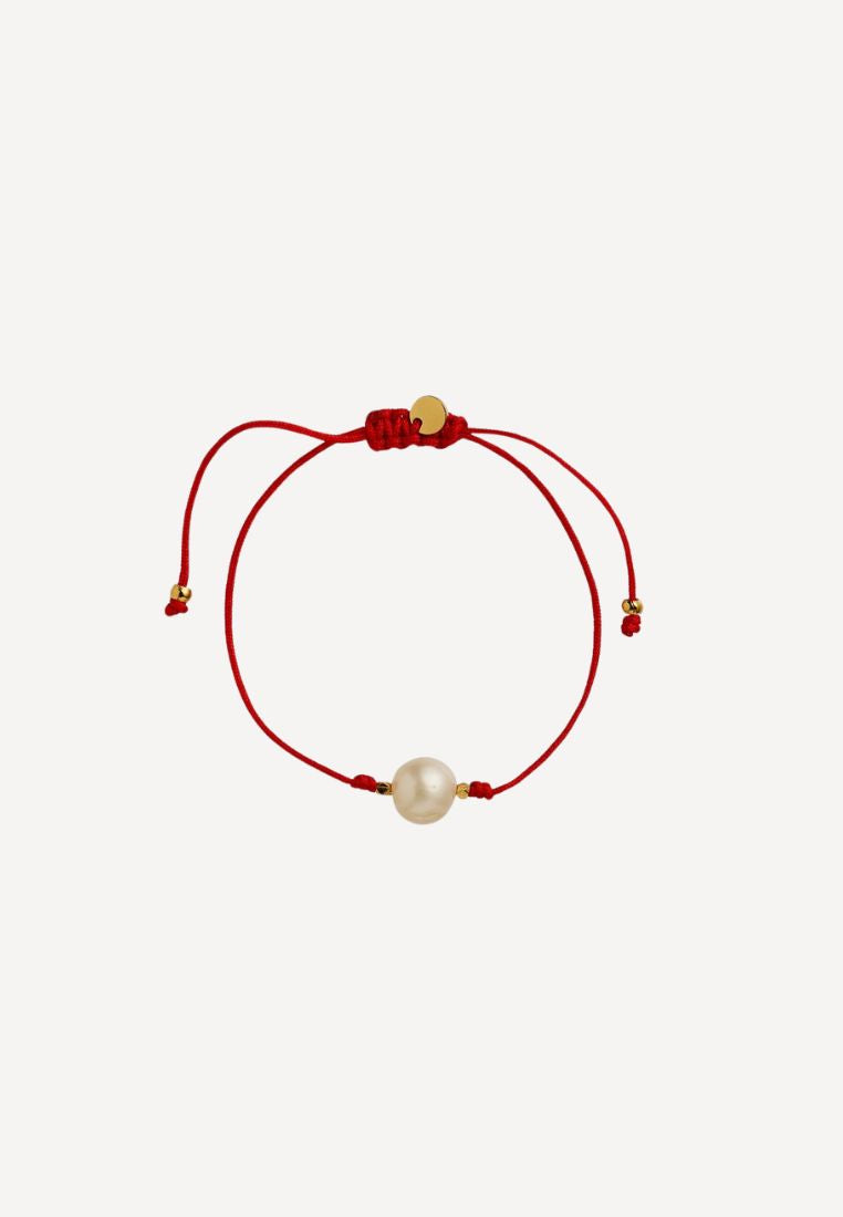 Big Pearl Berrie armbånd - Red