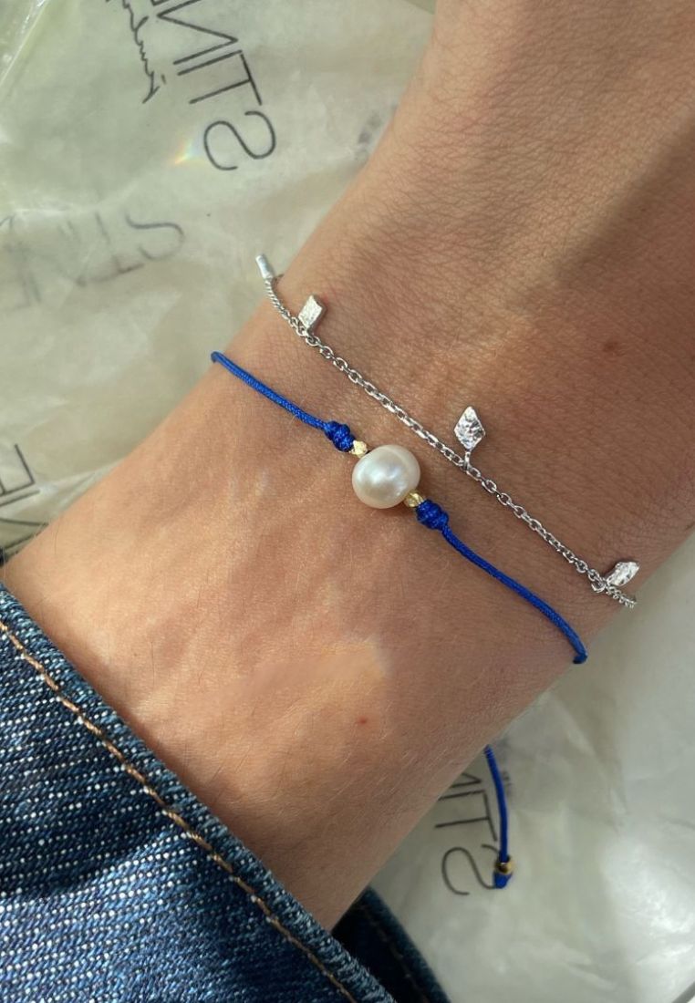 Petit Pearl Berrie armbånd - Blue