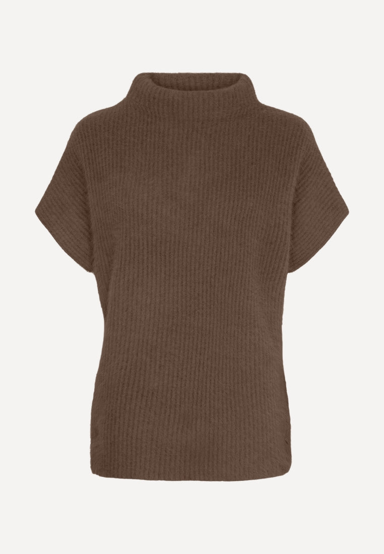 500070 Isabelle striktrøje - Dark Brown