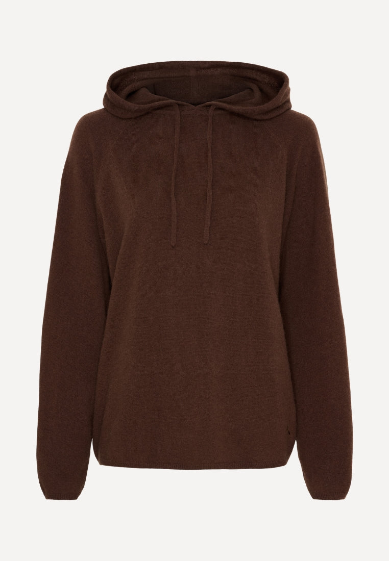 500094 Camille striktrøje - Chocolate Brown