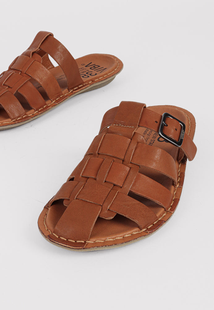 Amalfi sandal - Cognac