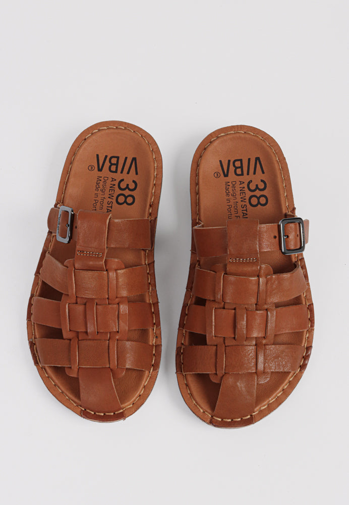 Amalfi sandal - Cognac
