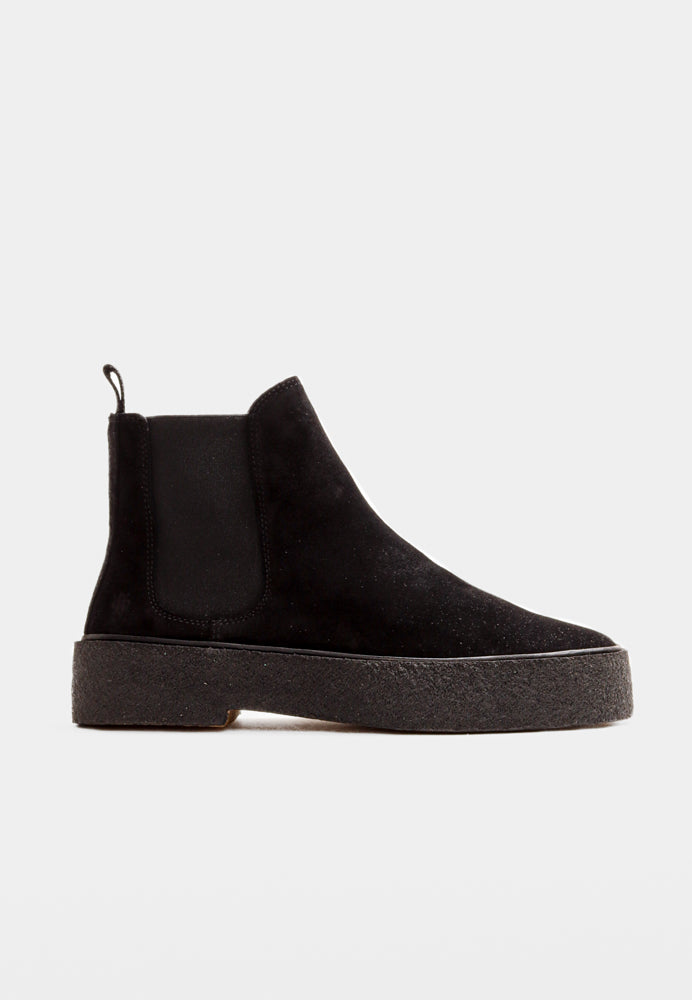 ORG. 75 støvle - Black Suede
