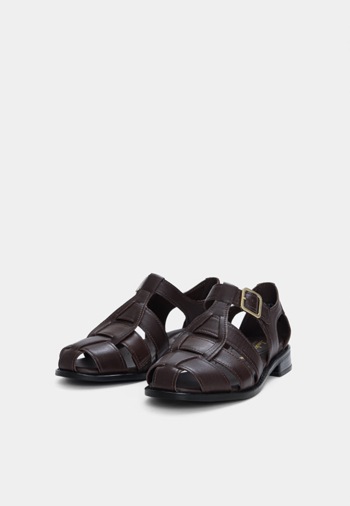 Hana Sun D sandal - Dark Brown