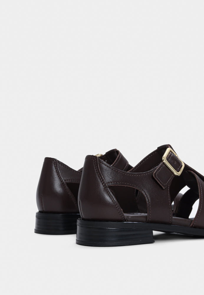 Hana Sun D sandal - Dark Brown