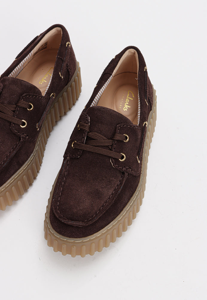 Torhill Boat D sko - Dark Brown