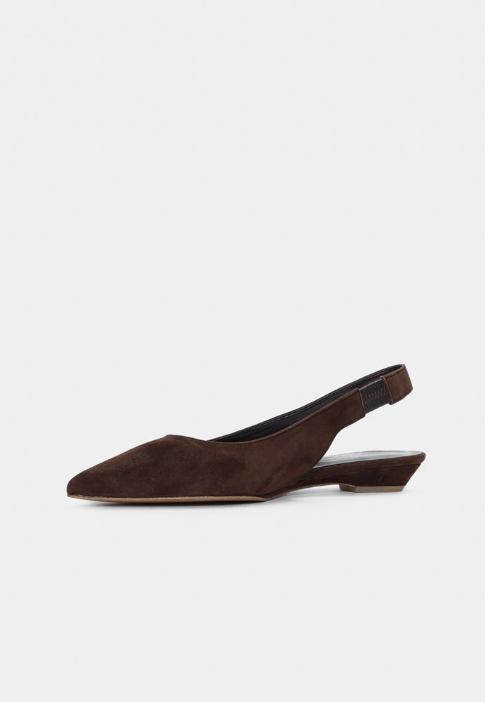 1987 slingback - Suede Brown