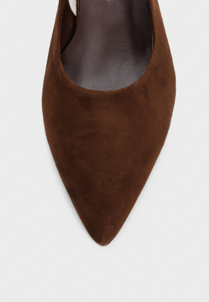 2469 slingback - Choco