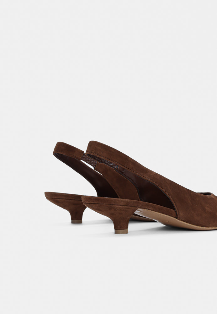 2469 slingback - Choco