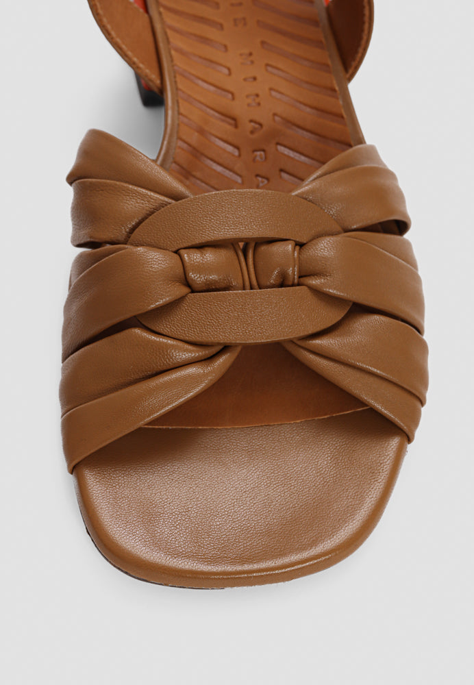 Tusack sandal - Camel/Tomate