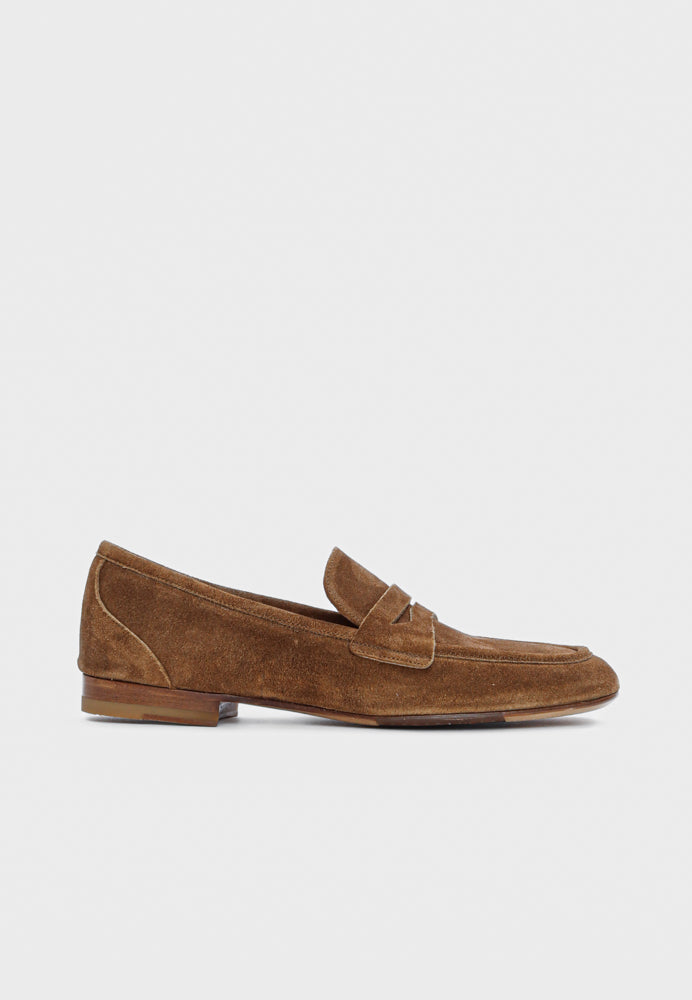 5551 loafer - Suede Birra Cognac