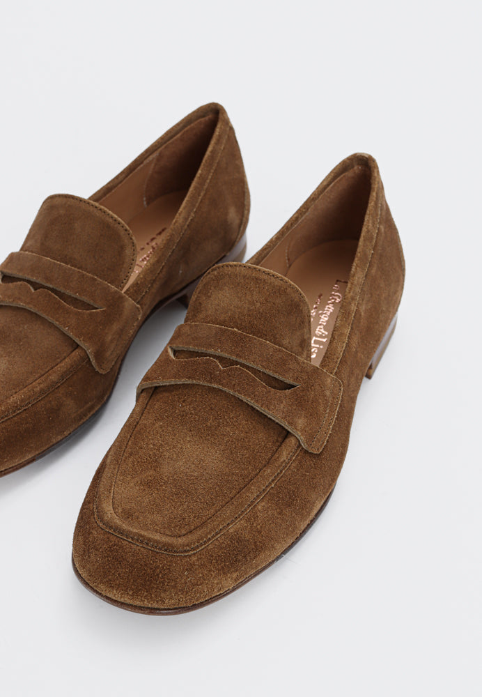 5551 loafer - Suede Birra Cognac