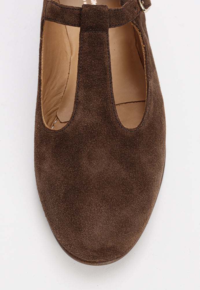 6002 ballerina - Suede Boero Brown
