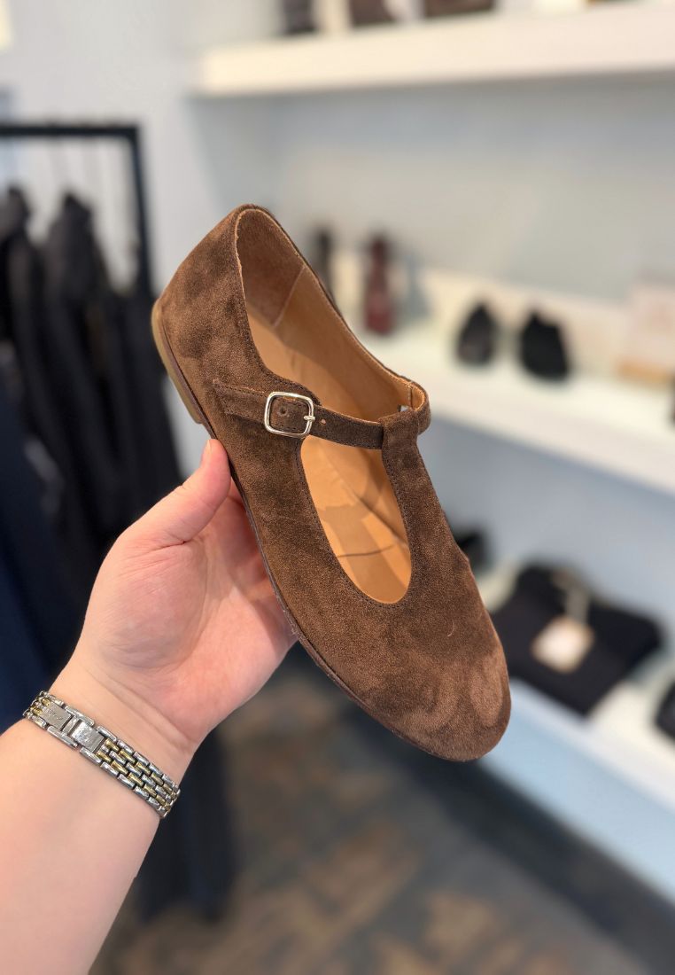 6002 ballerina - Suede Boero Brown