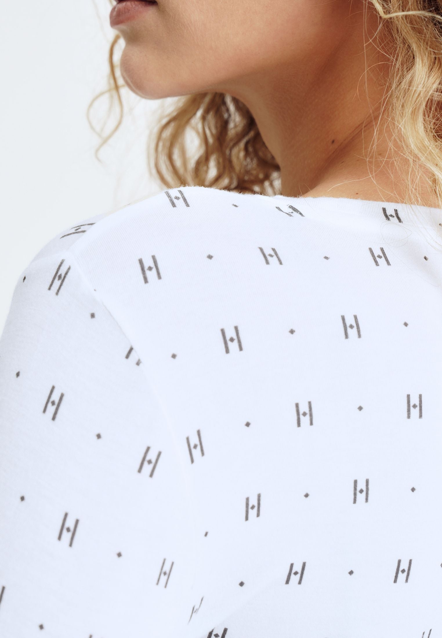 650-14 t-shirt L/S Cashmere - 1 White