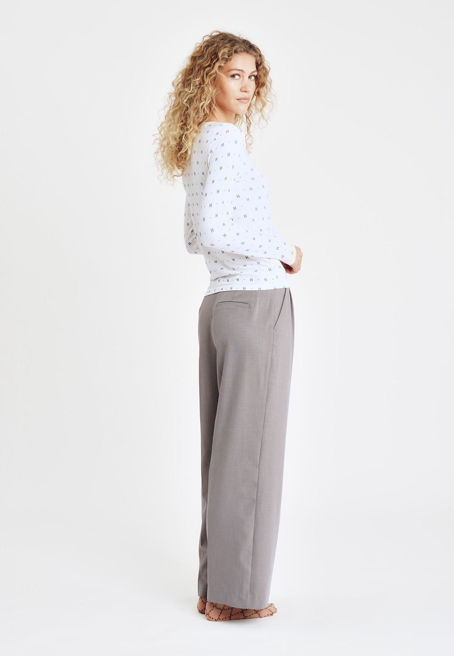 650-14 t-shirt L/S Cashmere - 1 White