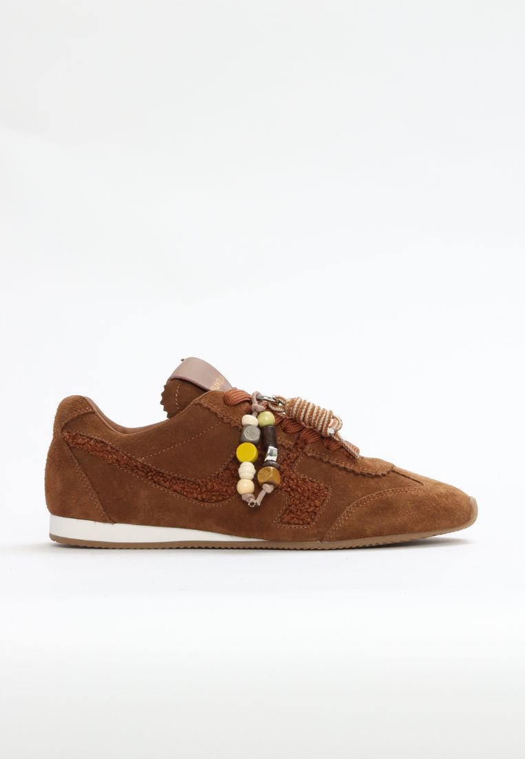 Amia sko - Suede Cognac