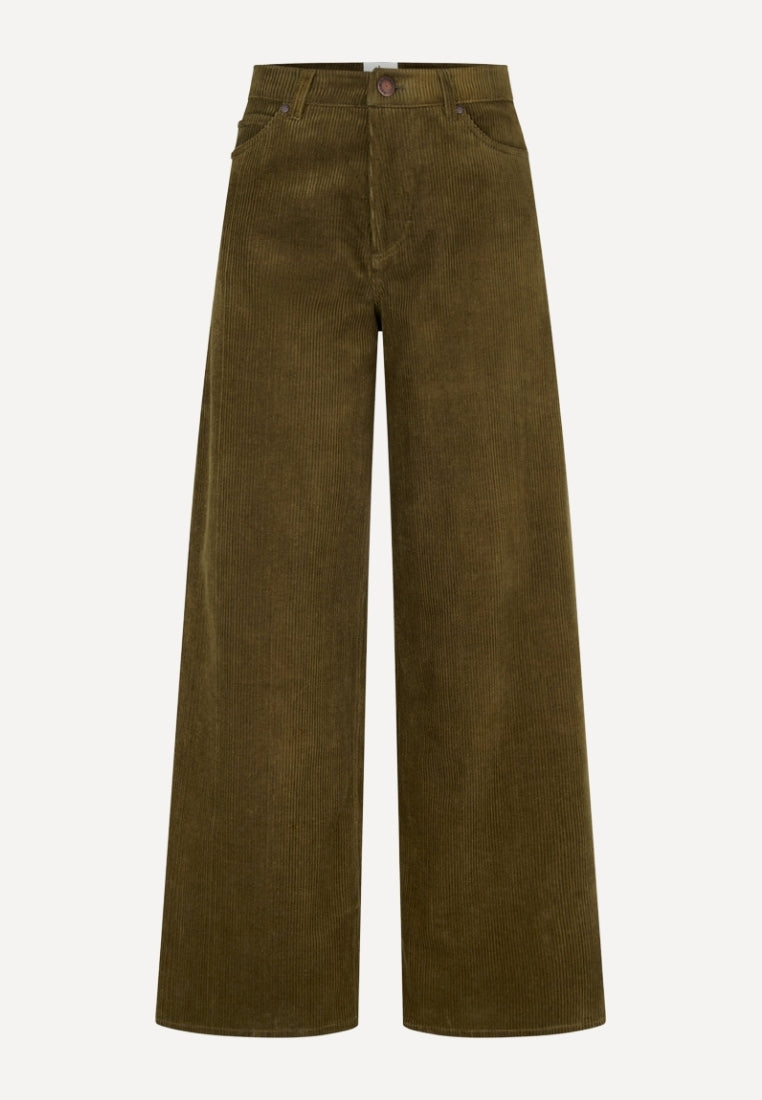 AbbyFV 121 Corduroy bukser - Faded Green