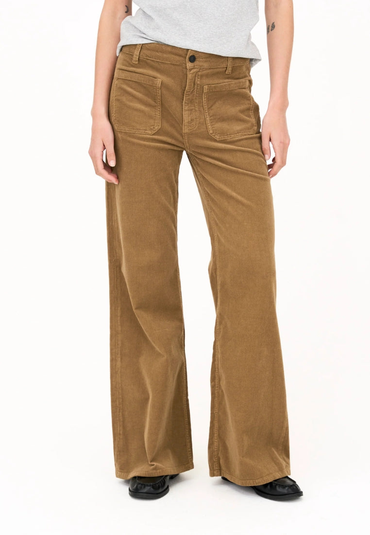 Abigail 70'S Baby Cord jeans - Rubber Brown