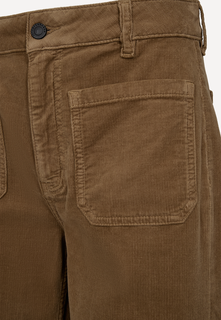 Abigail 70'S Baby Cord jeans - Rubber Brown