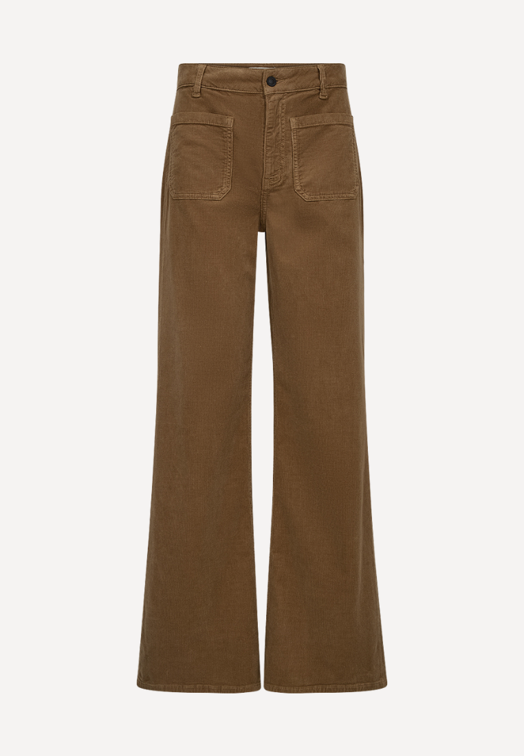 Abigail 70'S Baby Cord jeans - Rubber Brown