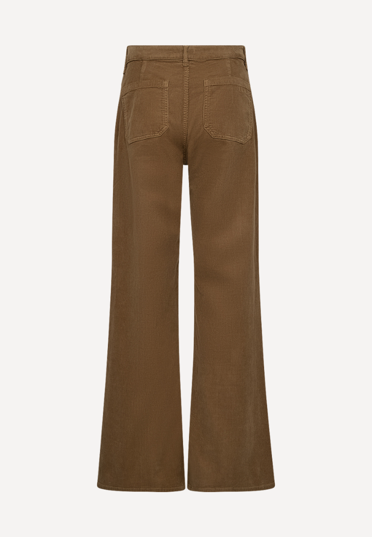 Abigail 70'S Baby Cord jeans - Rubber Brown