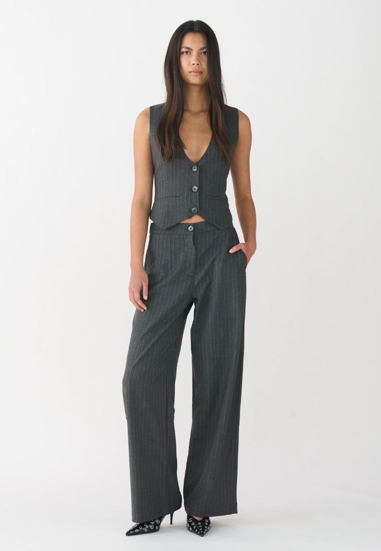 Alanis vest - Pin Stripe Grey