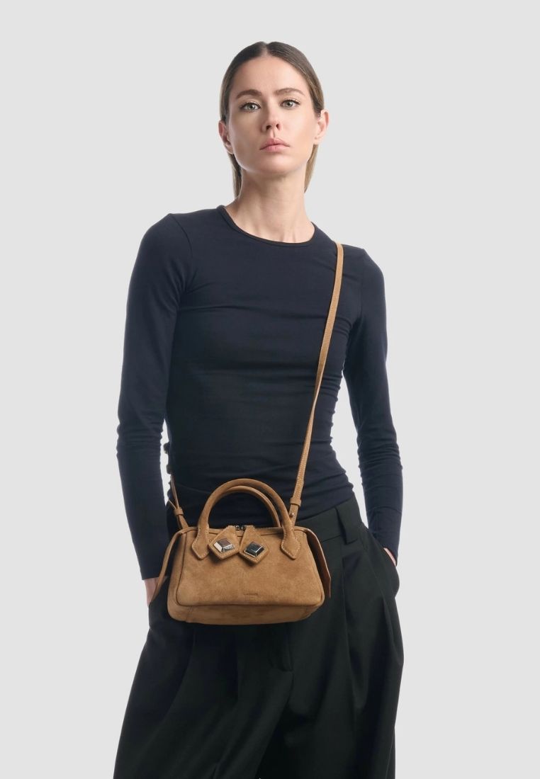 Alice taske - Suede Rose Gold