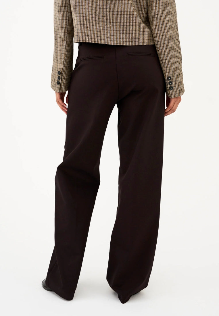 Alice Wide 32" bukser - Dark Toffee Brown