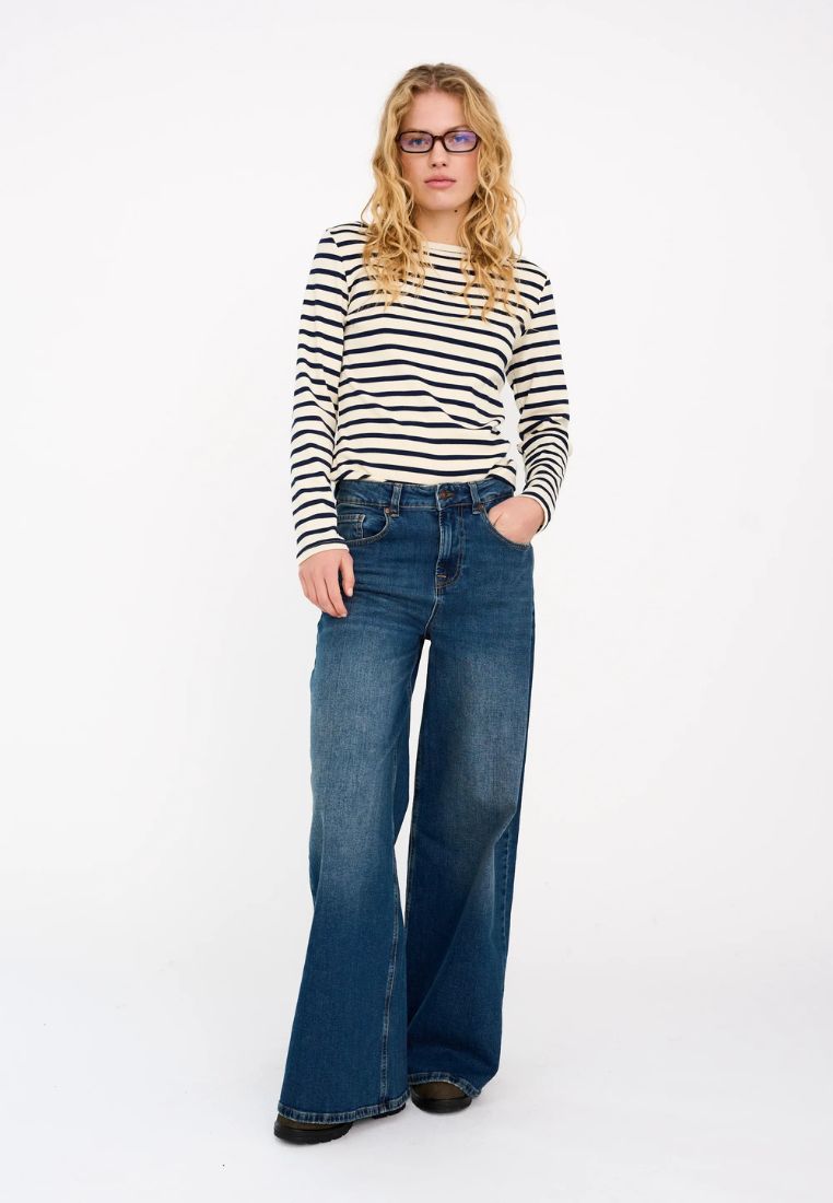 Alina Flare Wide jeans - Wash Addington