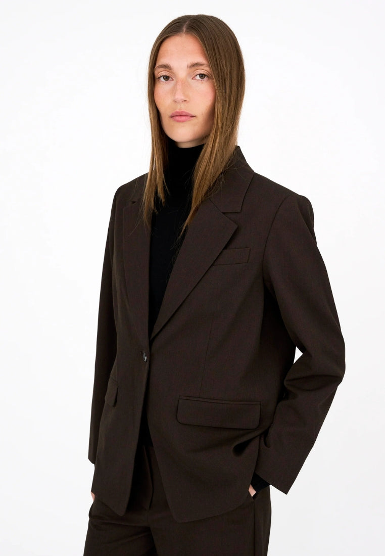 Andrea Essential Blazer - Espresso Brown