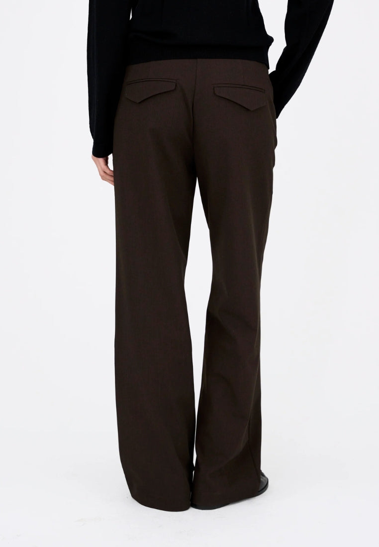 Andrea Wide Bukser - Espresso Brown