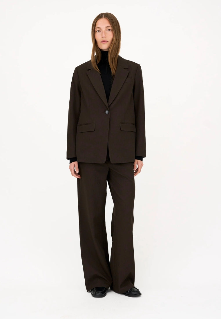 Andrea Wide Bukser - Espresso Brown