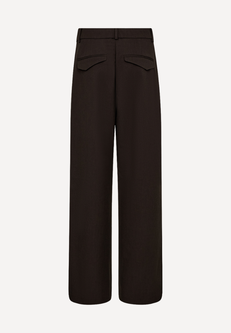 Andrea Wide Bukser - Espresso Brown